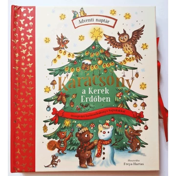 Karácsony a Kerek Erdőben – Ünnepváró harmonikakönyv hajtókákkal, adventi naptárral