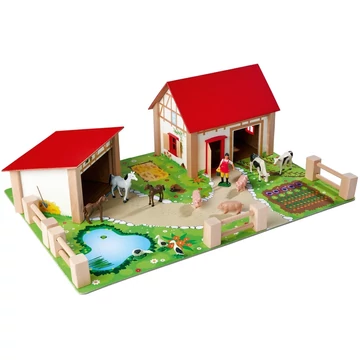 Eichhorn Farm szett (tóval) építőjáték