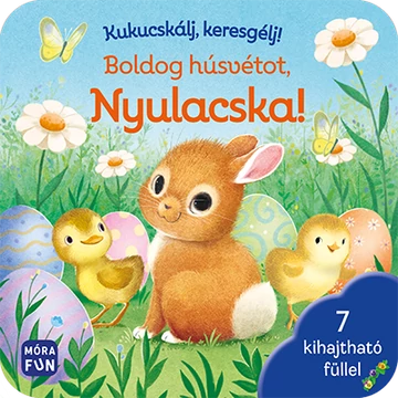 Kukucskálj, keresgélj! - Boldog húsvétot, Nyulacska! - 7 kihajtható füllel
