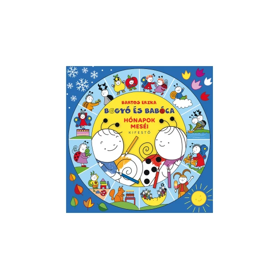 Bogyó és Babóca - Hónapok meséi - kifestő 